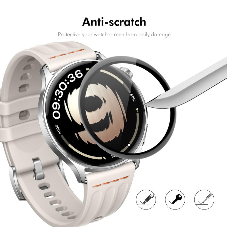 For OPPO Watch S 2pcs ENKAY 3D Full Coverage Soft PC Edge PMMA HD Screen Film