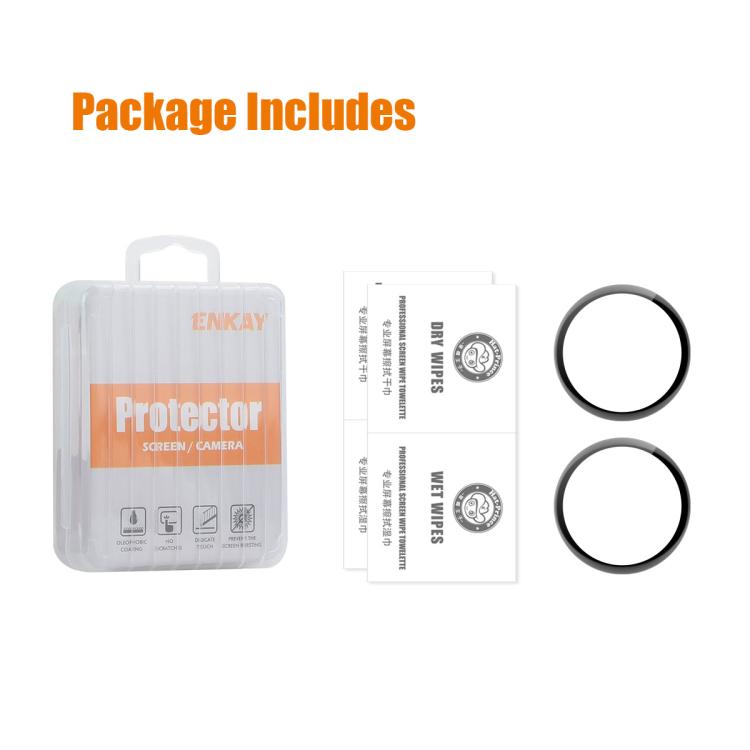 For OPPO Watch S 2pcs ENKAY 3D Full Coverage Soft PC Edge PMMA HD Screen Film