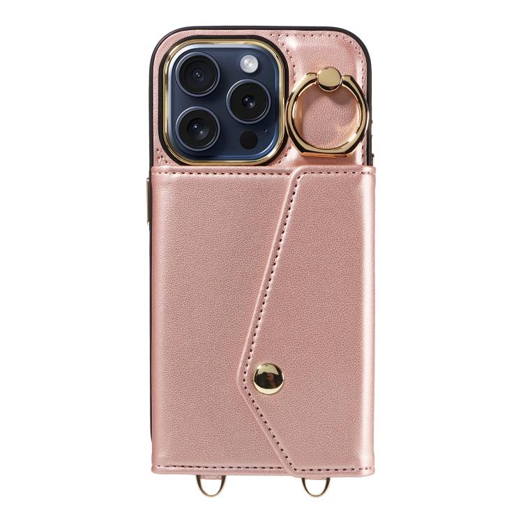 For iPhone 12 Pro Max Diagonal Crossbody Ring Organ Wallet Leather Back Phone Case