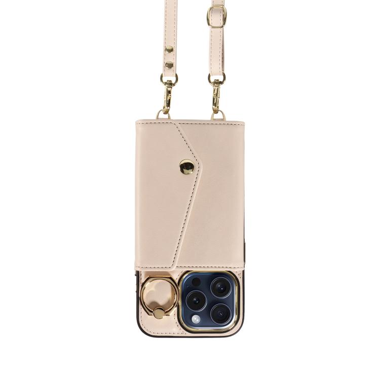 For iPhone 11 Pro Diagonal Crossbody Ring Organ Wallet Leather Back Phone Case