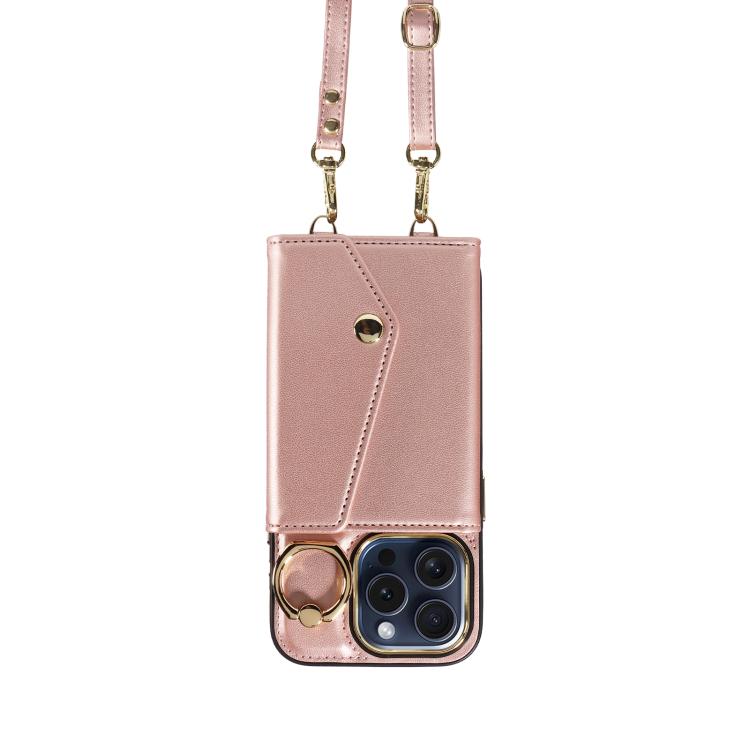 For iPhone 11 Pro Diagonal Crossbody Ring Organ Wallet Leather Back Phone Case