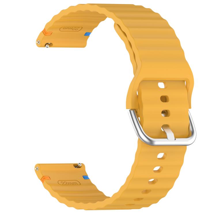 For Garmin Venu 3 Wavy Grain Stitched 22mm Silicone Watch Band