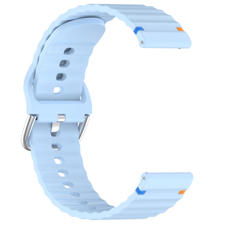 For Garmin Venu 3 Wavy Grain Stitched 22mm Silicone Watch Band