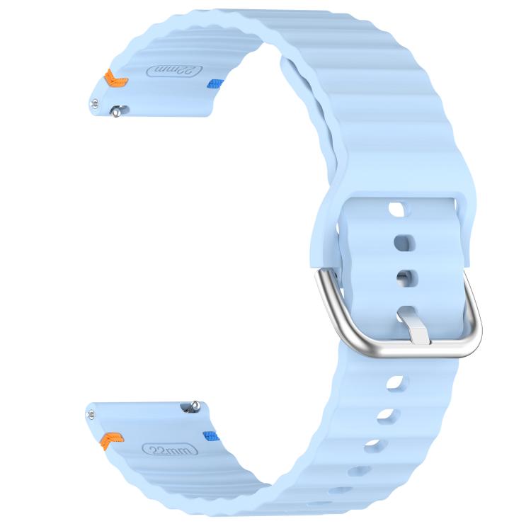 For Amazfit Active Wavy Grain Stitched 20mm Silicone Watch Band