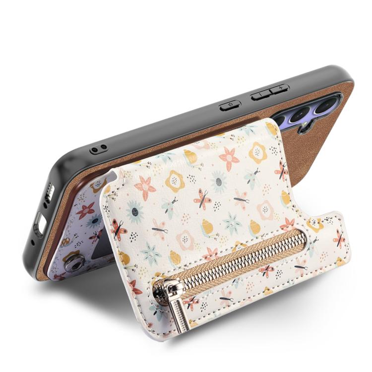 For Google Pixel 10 / 10 Pro Retro Painted Zipper Wallet Back Phone Case
