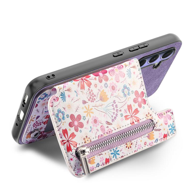 For Google Pixel 10 Pro XL Retro Painted Zipper Wallet Back Phone Case