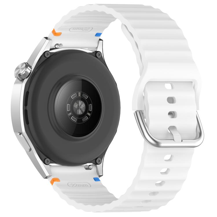 For COROS Pace 3 Wavy Grain Stitched 22mm Silicone Watch Band