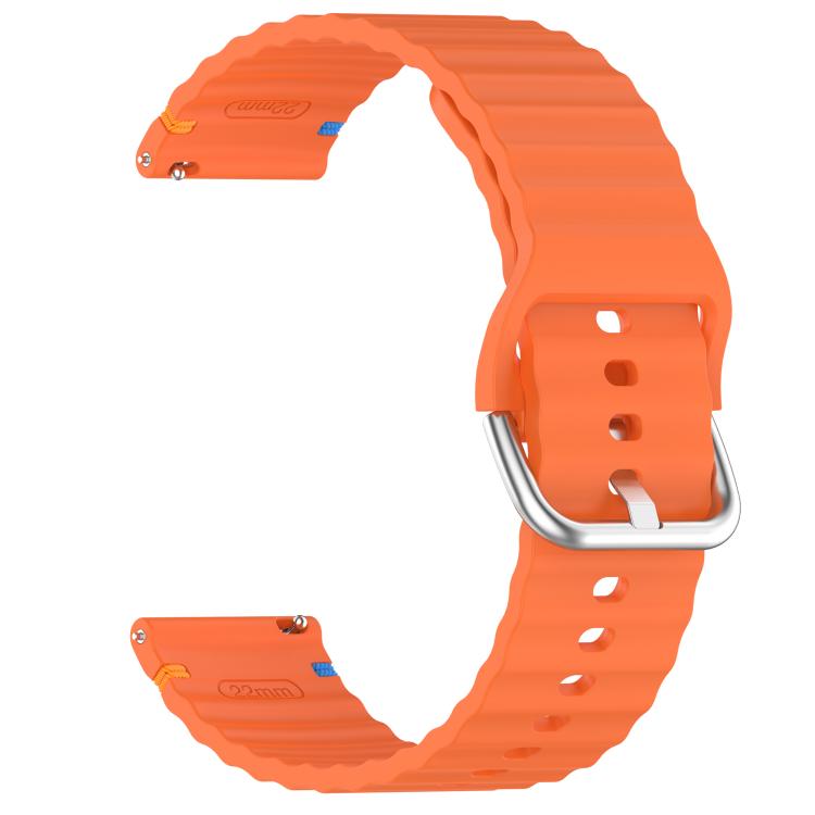 For COROS Pace 3 Wavy Grain Stitched 22mm Silicone Watch Band