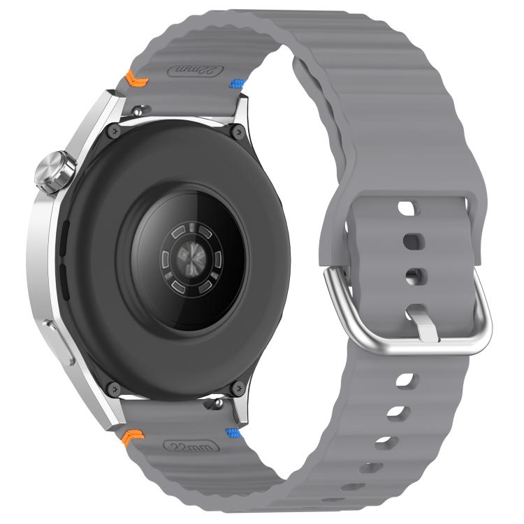 For COROS Pace 3 Wavy Grain Stitched 22mm Silicone Watch Band