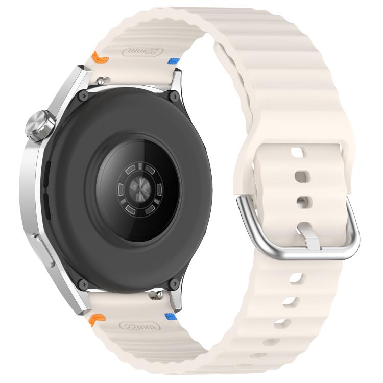 For COROS Pace 3 Wavy Grain Stitched 22mm Silicone Watch Band