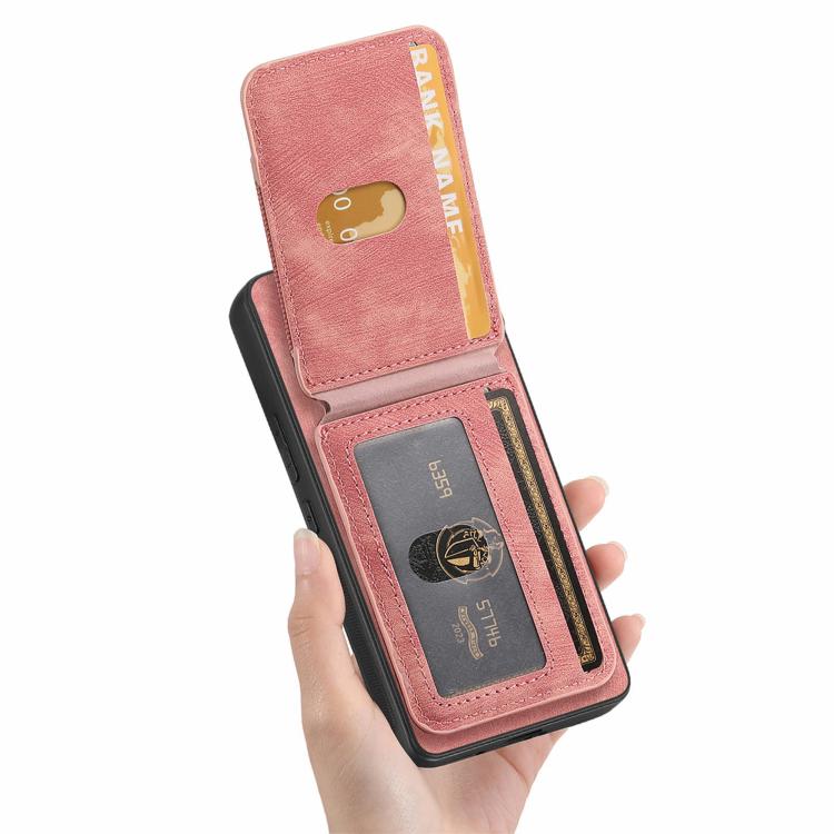 For Google Pixel 9a Retro Splitable Magnetic Stand Card Bag Leather Phone Case