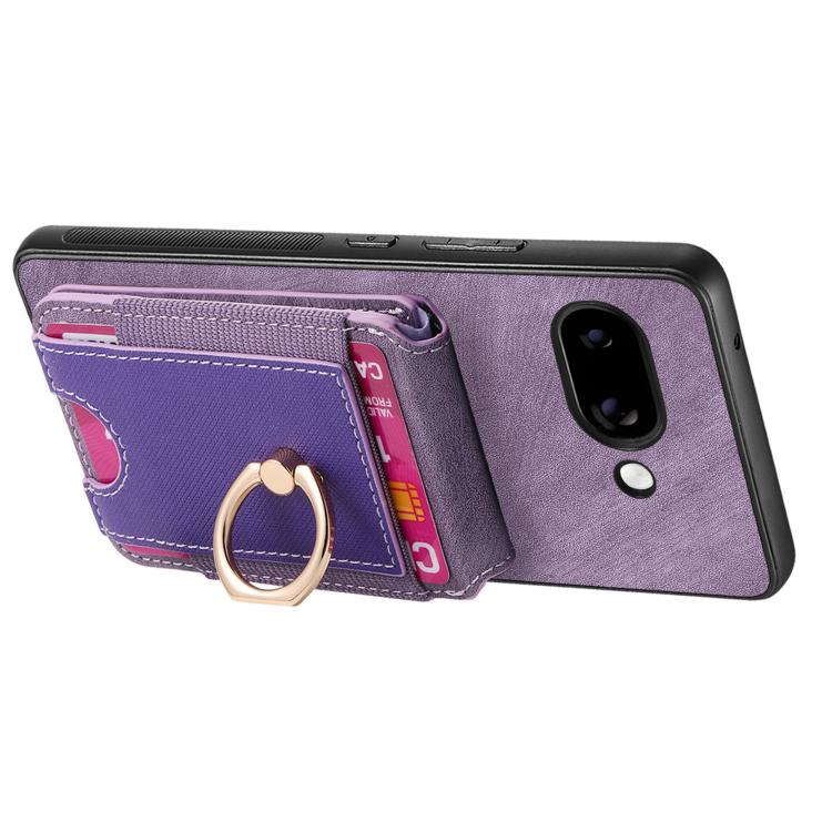 For Google Pixel 9a Retro Splitable Magnetic Stand Card Bag Leather Phone Case