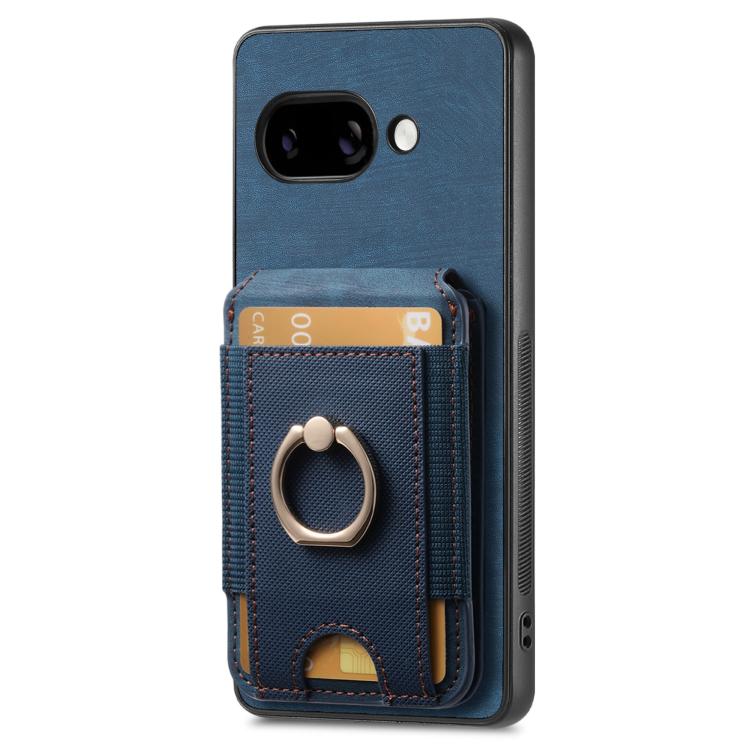 For Google Pixel 9a Retro Splitable Magnetic Stand Card Bag Leather Phone Case