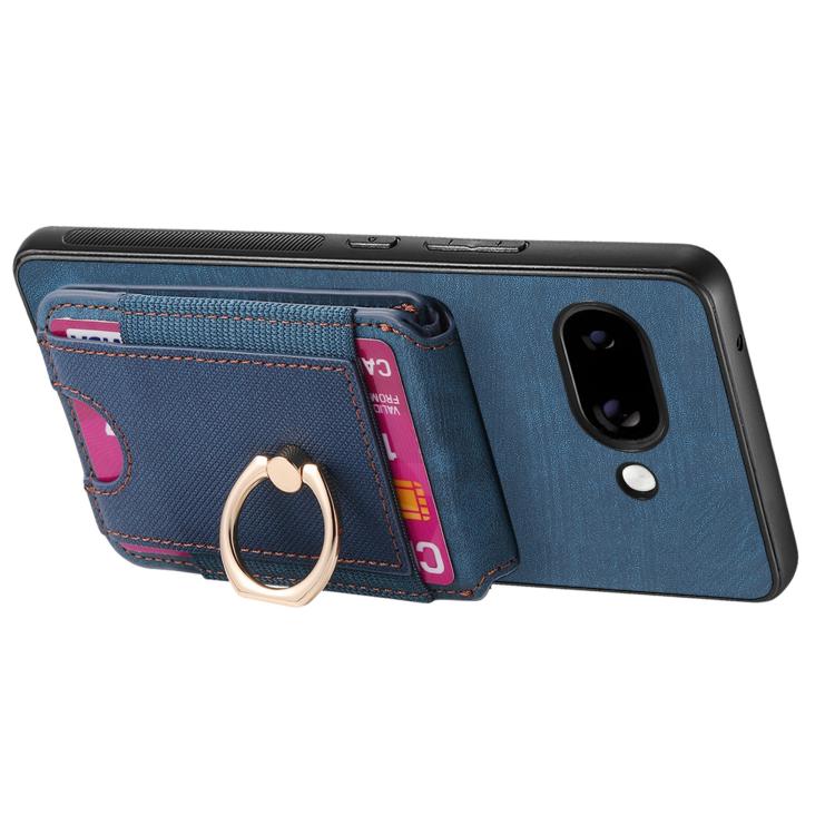 For Google Pixel 9a Retro Splitable Magnetic Stand Card Bag Leather Phone Case