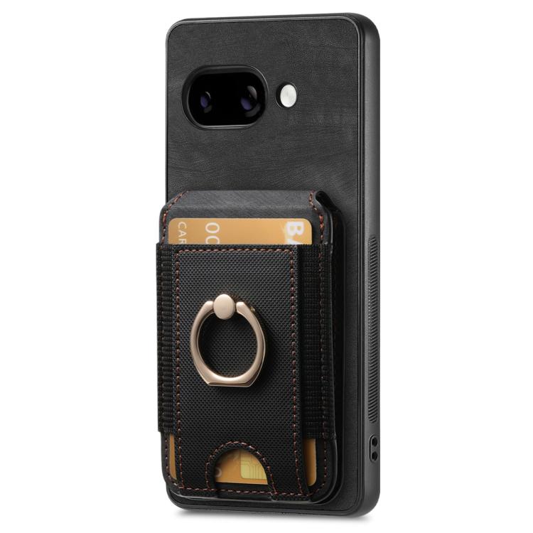 For Google Pixel 9a Retro Splitable Magnetic Stand Card Bag Leather Phone Case