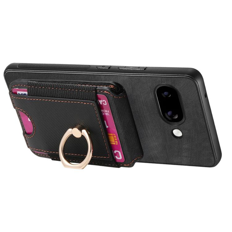 For Google Pixel 9a Retro Splitable Magnetic Stand Card Bag Leather Phone Case