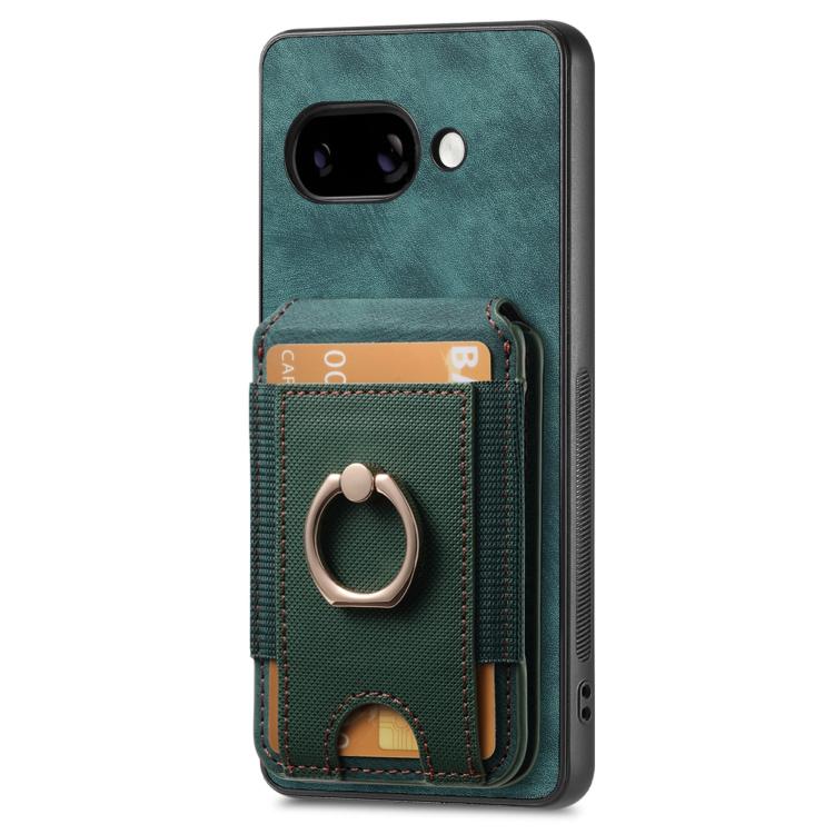 For Google Pixel 9a Retro Splitable Magnetic Stand Card Bag Leather Phone Case