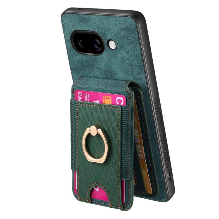 For Google Pixel 9a Retro Splitable Magnetic Stand Card Bag Leather Phone Case