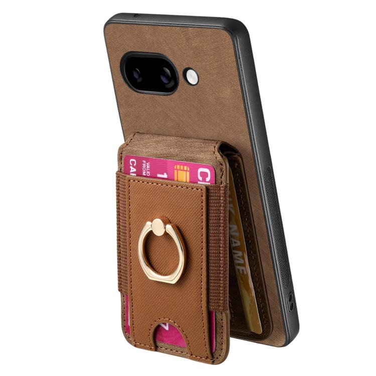 For Google Pixel 9a Retro Splitable Magnetic Stand Card Bag Leather Phone Case