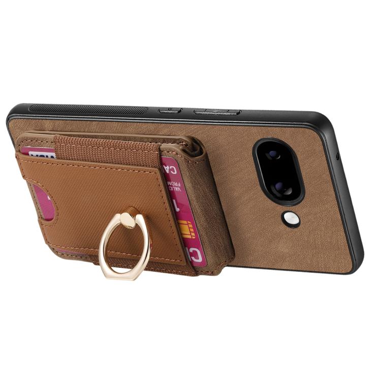 For Google Pixel 9a Retro Splitable Magnetic Stand Card Bag Leather Phone Case