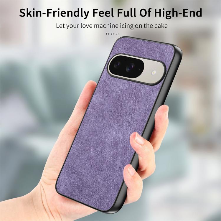 For Google Pixel 9 / 9 Pro Vintage Leather PC Back Cover Phone Case