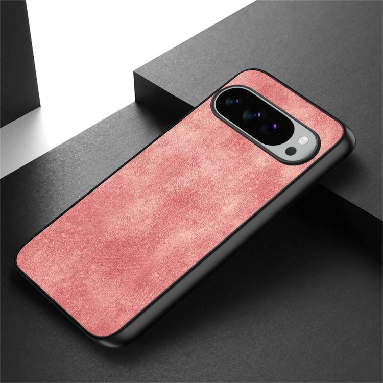 For Google Pixel 9 Pro XL Vintage Leather PC Back Cover Phone Case