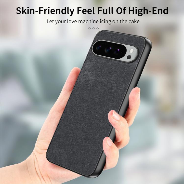 For Google Pixel 9 Pro XL Vintage Leather PC Back Cover Phone Case