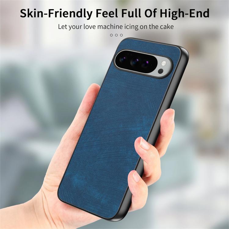For Google Pixel 9 Pro XL Vintage Leather PC Back Cover Phone Case