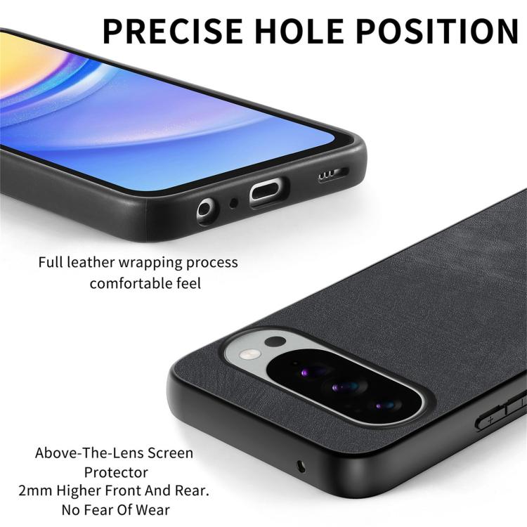 For Google Pixel 10 Pro XL Vintage Leather PC Back Cover Phone Case