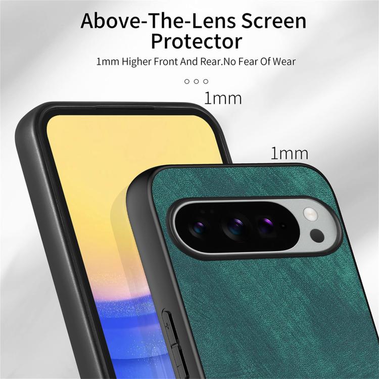 For Google Pixel 10 Pro XL Vintage Leather PC Back Cover Phone Case