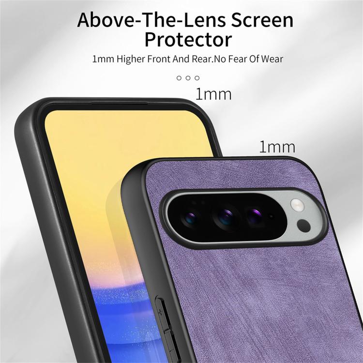 For Google Pixel 10 Pro XL Vintage Leather PC Back Cover Phone Case