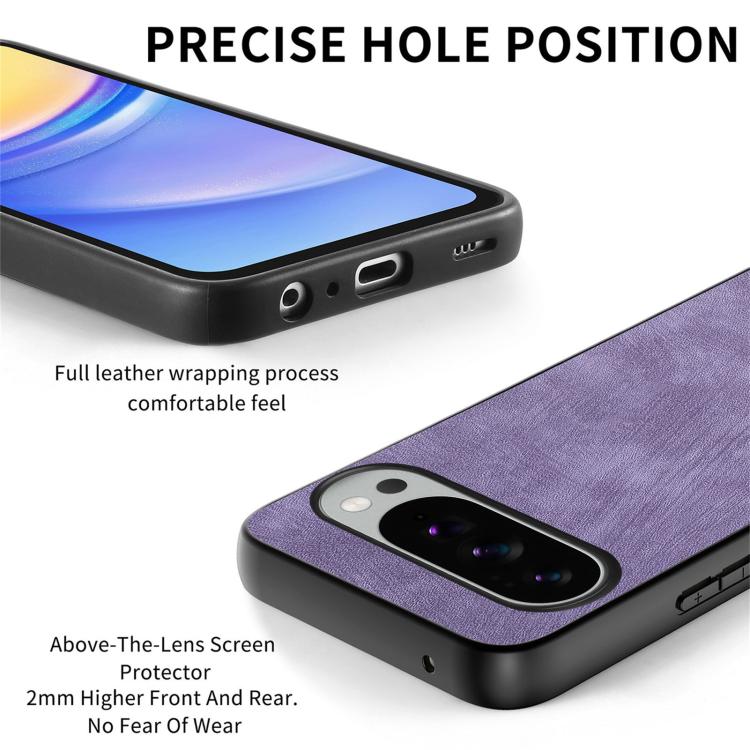 For Google Pixel 10 Pro XL Vintage Leather PC Back Cover Phone Case