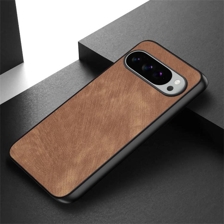 For Google Pixel 10 Pro XL Vintage Leather PC Back Cover Phone Case