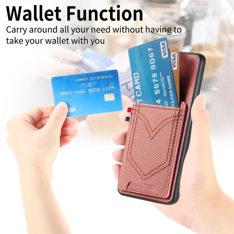For Google Pixel 9 / 9 Pro Denim Texture Leather Skin Phone Case with Card Slot