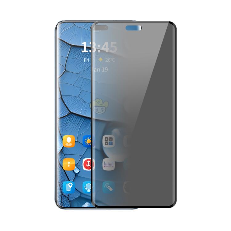 For Huawei nova 12 Pro / 12 Ultra ENKAY Hat-Prince Easy Install Heat Bending Privacy Screen Tempered Glass Film