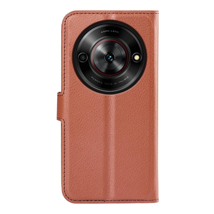 For ZTE Blade A75 5G Litchi Texture Horizontal Flip Leather Phone Case with Holder