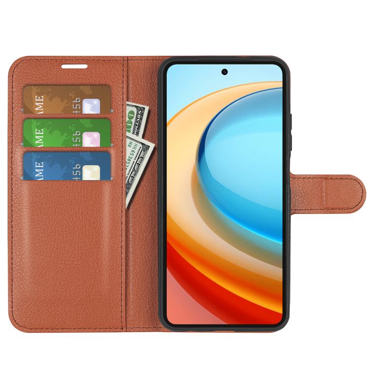 For ZTE Blade A75 5G Litchi Texture Horizontal Flip Leather Phone Case with Holder