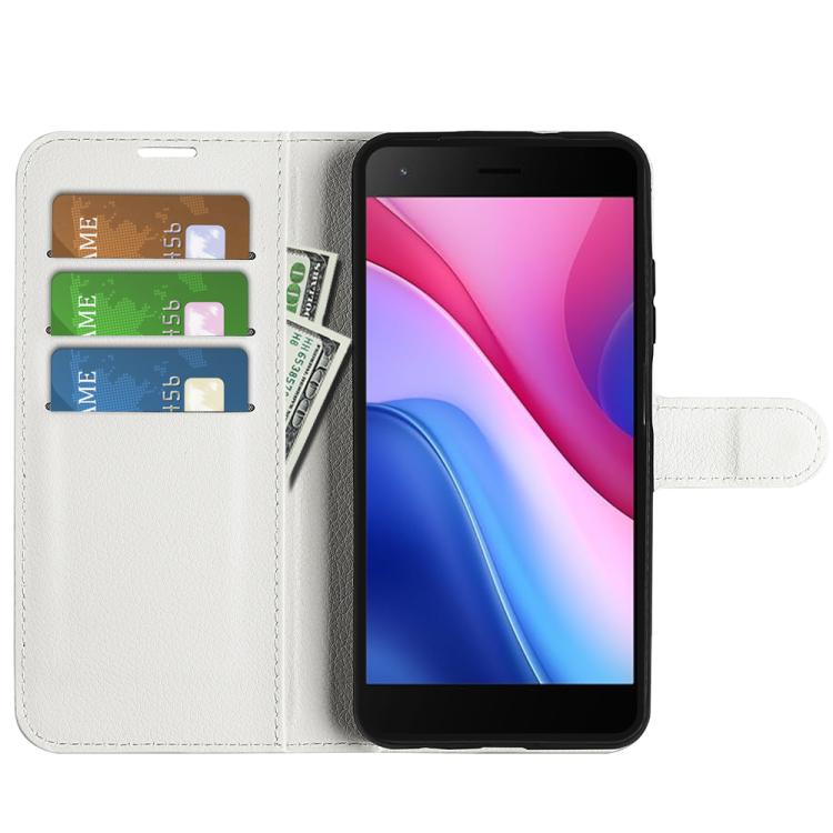 For ZTE Blade A35 Lite Litchi Texture Horizontal Flip Leather Phone Case with Holder