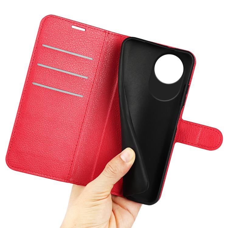 For ZTE Blade A35 Lite Litchi Texture Horizontal Flip Leather Phone Case with Holder