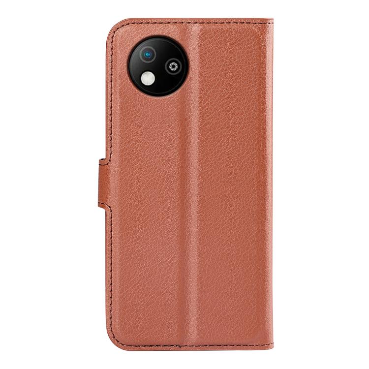 For ZTE Blade A35 Lite Litchi Texture Horizontal Flip Leather Phone Case with Holder