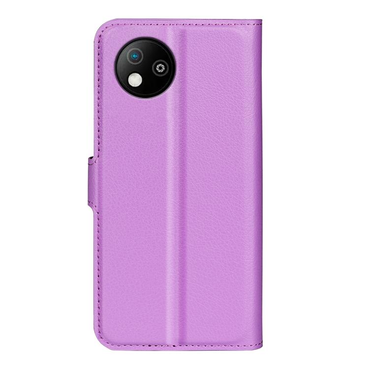 For ZTE Blade A35 Lite Litchi Texture Horizontal Flip Leather Phone Case with Holder