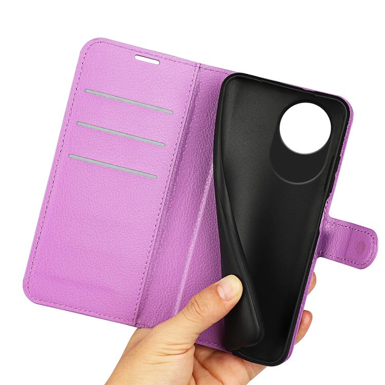 For ZTE Blade A35 Lite Litchi Texture Horizontal Flip Leather Phone Case with Holder