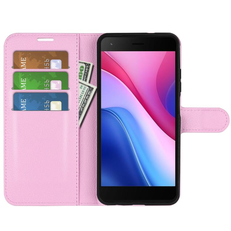 For ZTE Blade A35 Lite Litchi Texture Horizontal Flip Leather Phone Case with Holder