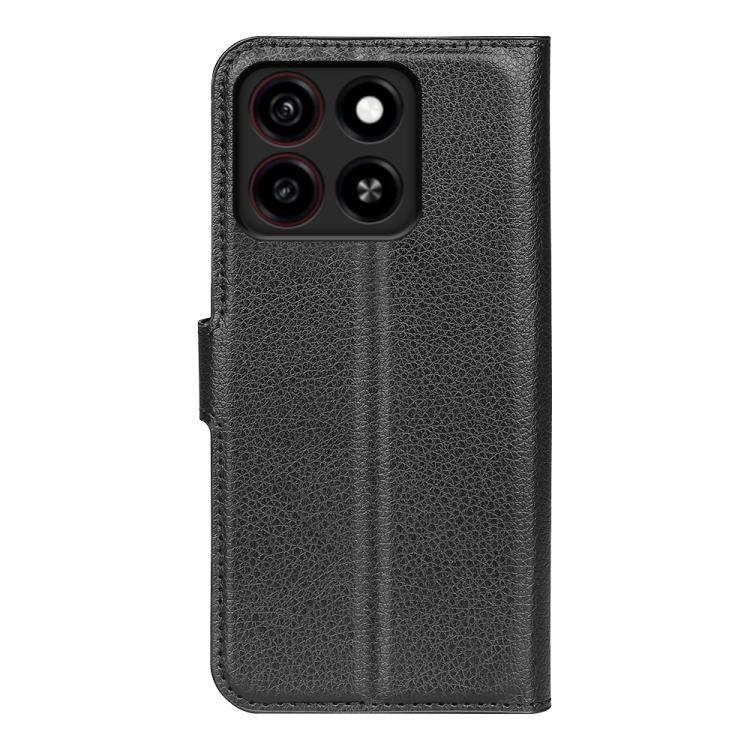 For ZTE Blade A35 Litchi Texture Horizontal Flip Leather Phone Case with Holder