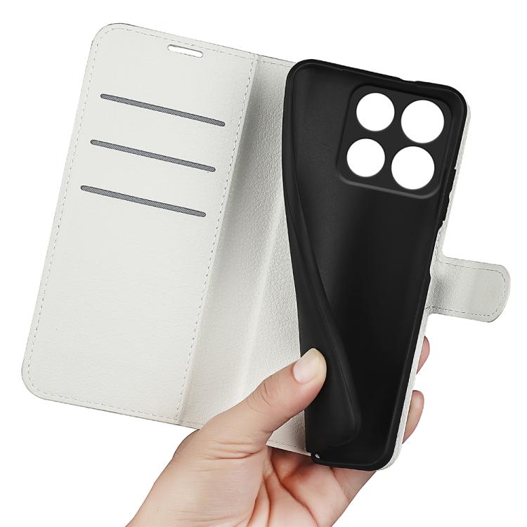 For ZTE Blade A35 Litchi Texture Horizontal Flip Leather Phone Case with Holder