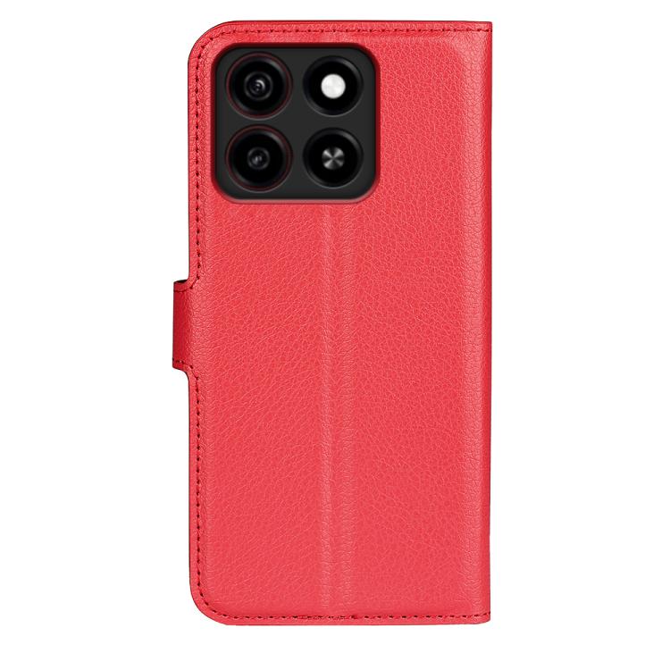 For ZTE Blade A35 Litchi Texture Horizontal Flip Leather Phone Case with Holder