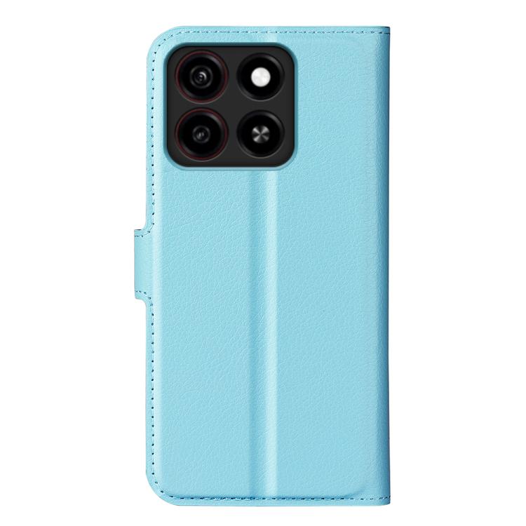 For ZTE Blade A35 Litchi Texture Horizontal Flip Leather Phone Case with Holder