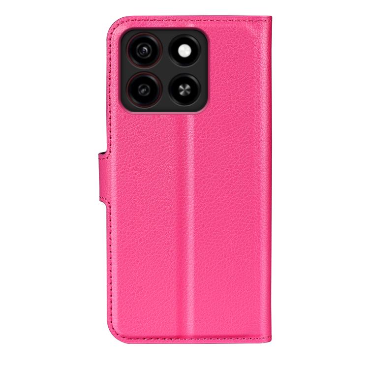 For ZTE Blade A35 Litchi Texture Horizontal Flip Leather Phone Case with Holder