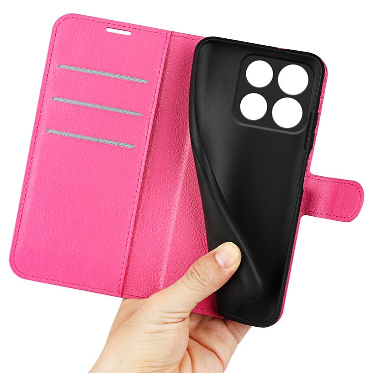 For ZTE Blade A35 Litchi Texture Horizontal Flip Leather Phone Case with Holder