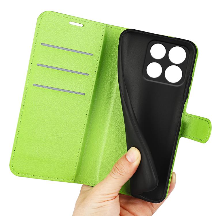 For ZTE Blade A35 Litchi Texture Horizontal Flip Leather Phone Case with Holder